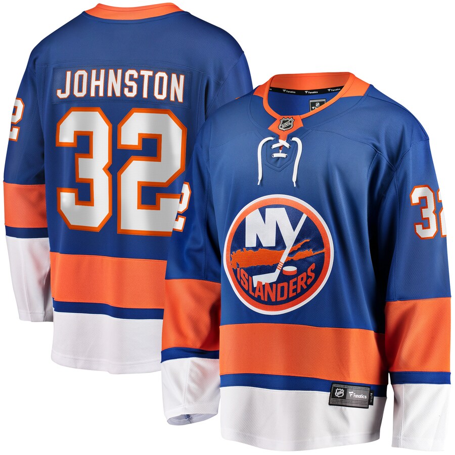 Men's New York Islanders Ross Johnston Fanatics Branded Royal Home Breakaway Player Jersey - ujerseystore