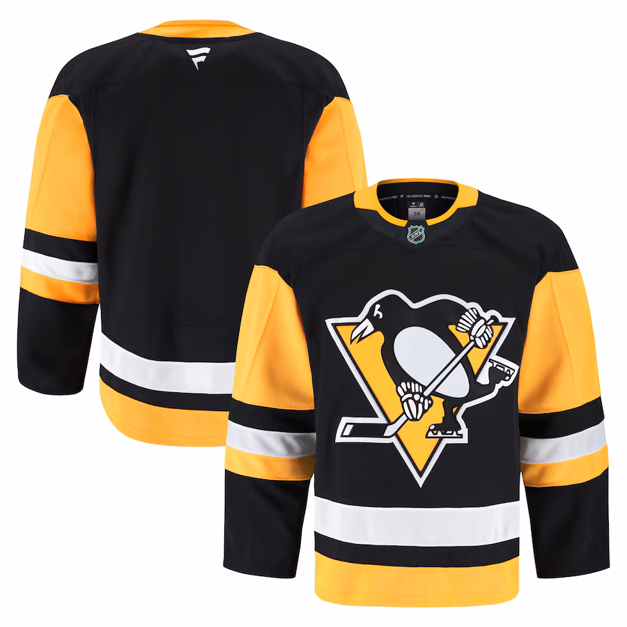 Men's Pittsburgh Penguins Fanatics Black Home Authentic Pro Jersey - ujerseystore