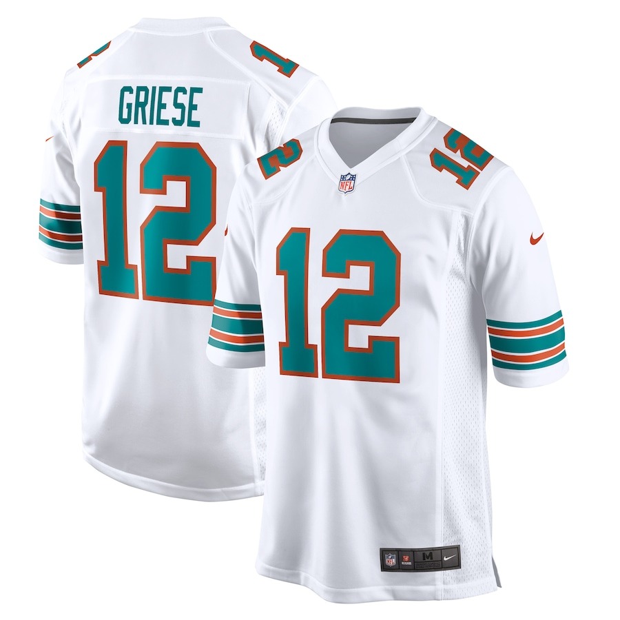 Men's Miami Dolphins Bob Griese Nike White Retired Player Jersey - ujerseystore