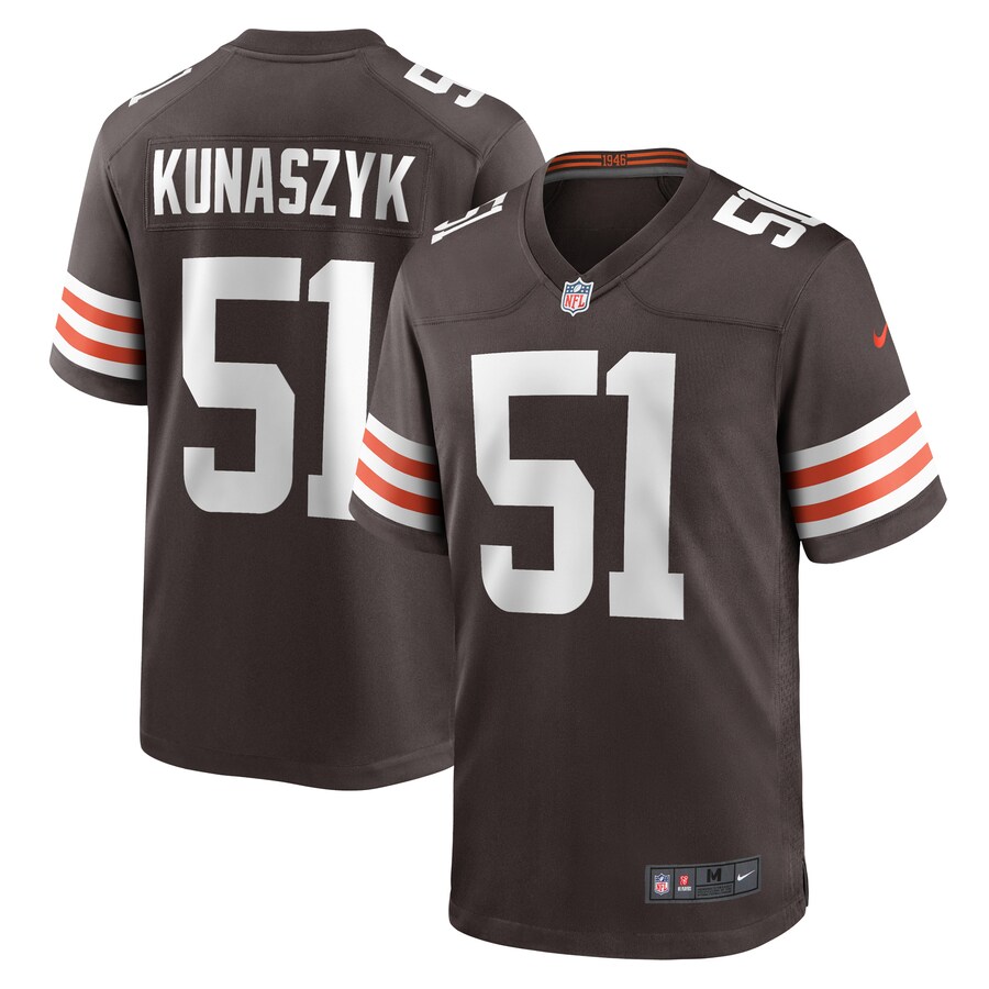 Men's Cleveland Browns Jordan Kunaszyk Nike Brown Game Player Jersey - ujerseystore