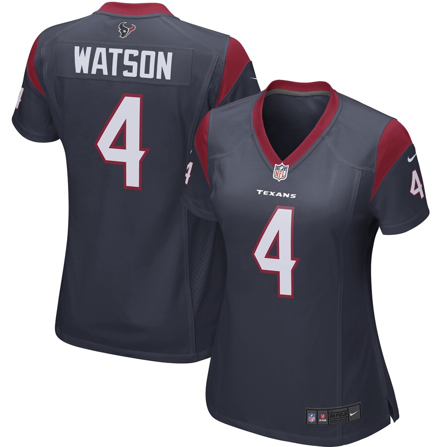 Deshaun Watson Houston Texans Nike Women's Player Game Jersey - Navy - ujerseystore