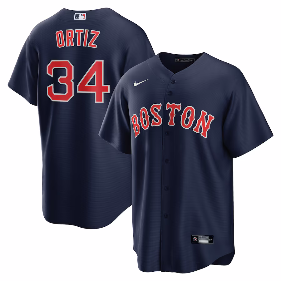 Men's Boston Red Sox David Ortiz Nike Navy Alternate Replica Player Jersey - ujerseystore