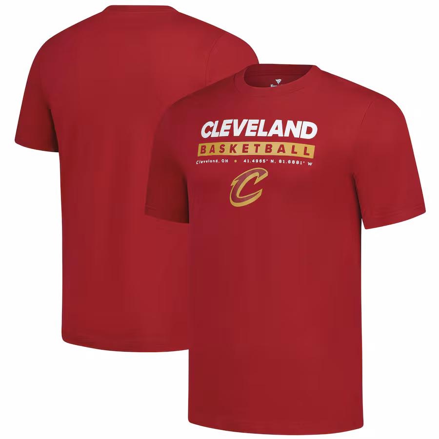 Men's Cleveland Cavaliers  Fanatics Wine Location Just Net T-Shirt - ujerseystore