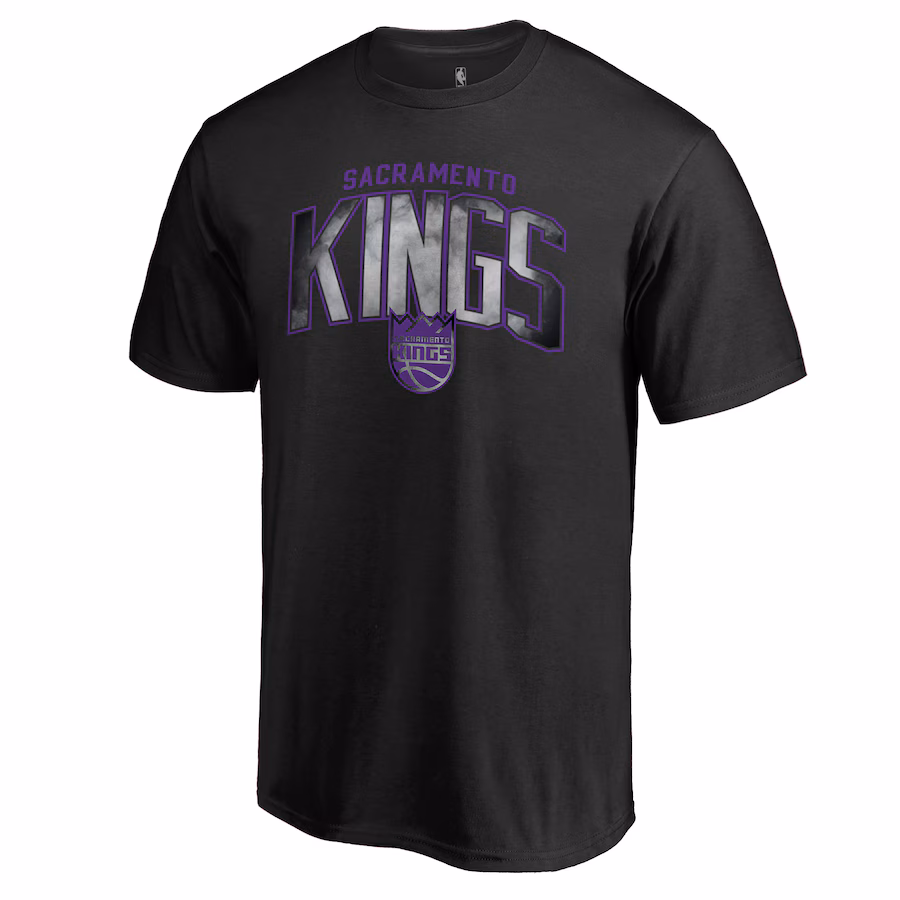 Men's Sacramento Kings Black Arch Smoke T-Shirt - ujerseystore