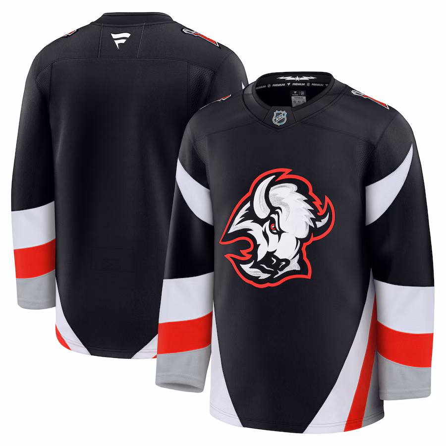 Men's Buffalo Sabres Fanatics Black Alternate Premium Jersey - ujerseystore