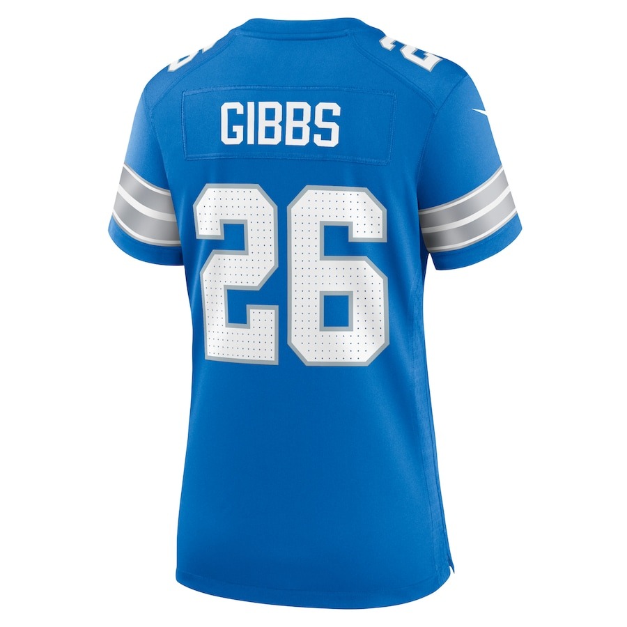 Women's Detroit Lions Jahmyr Gibbs Nike Blue Game Jersey - ujerseystore