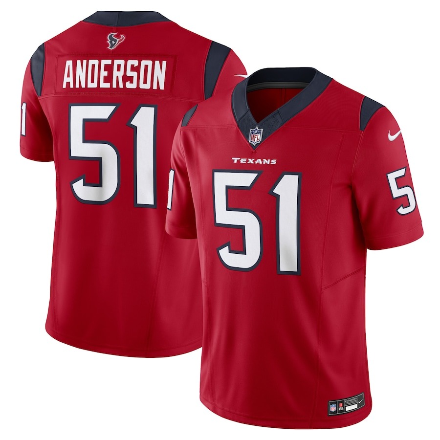 Men's Houston Texans Will Anderson Jr. Nike Red  Vapor F.U.S.E. Limited Jersey - ujerseystore