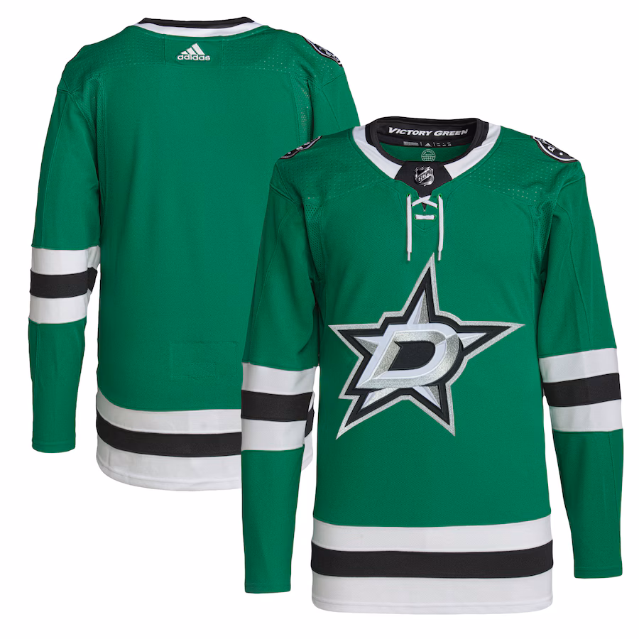 Men's Dallas Stars adidas Green Home Primegreen Authentic Jersey - ujerseystore