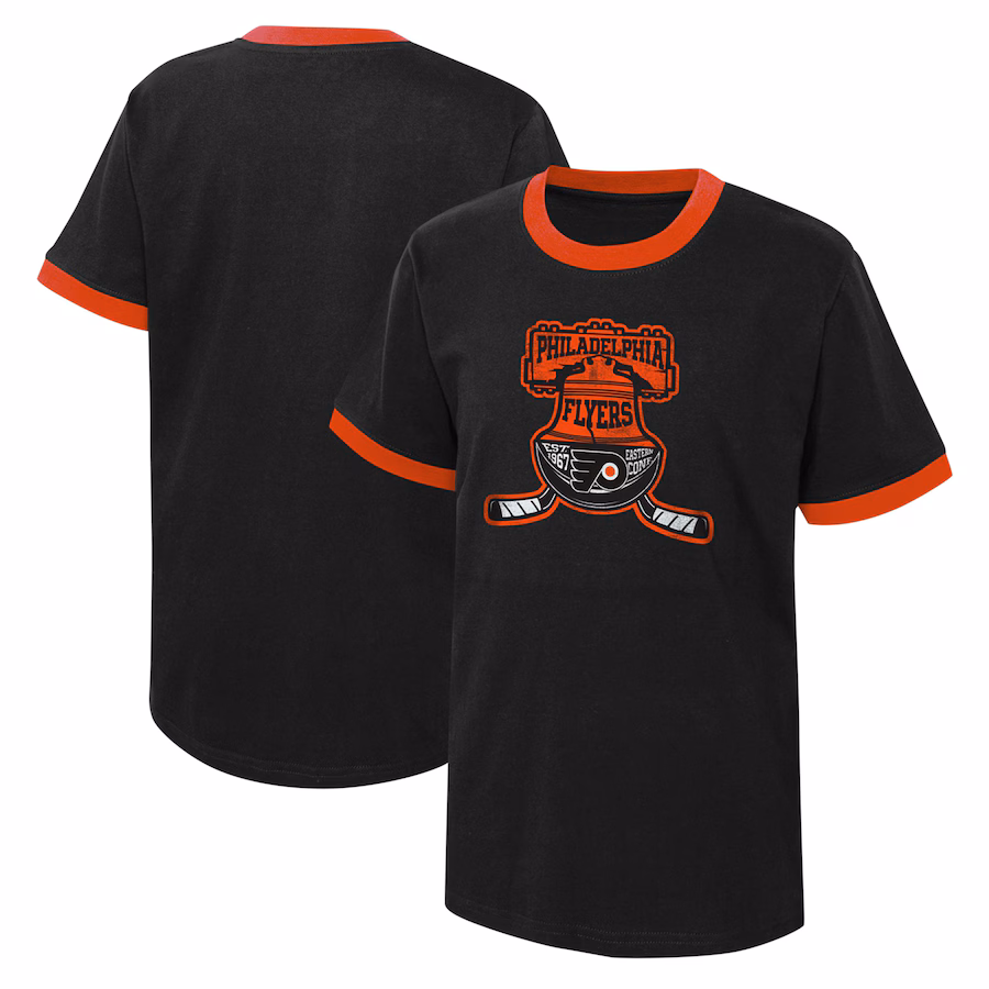 Youth Philadelphia Flyers Black Ice City T-Shirt - ujerseystore