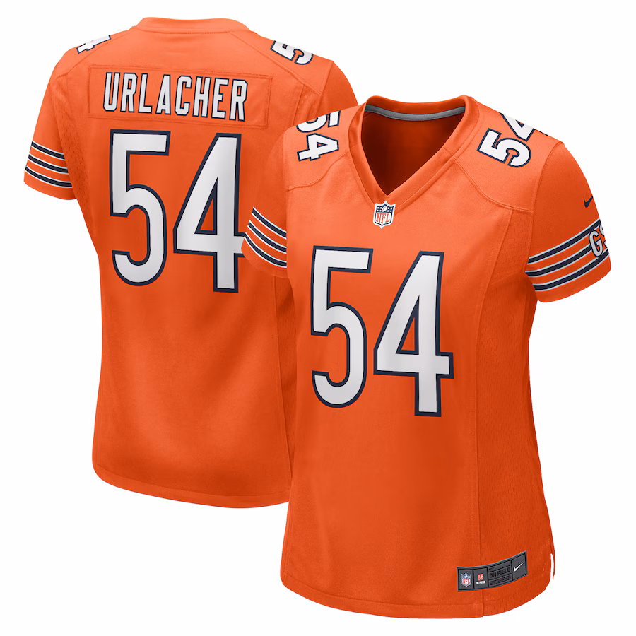 Women's Chicago Bears Brian Urlacher Nike Orange Retired Player Jersey - ujerseystore