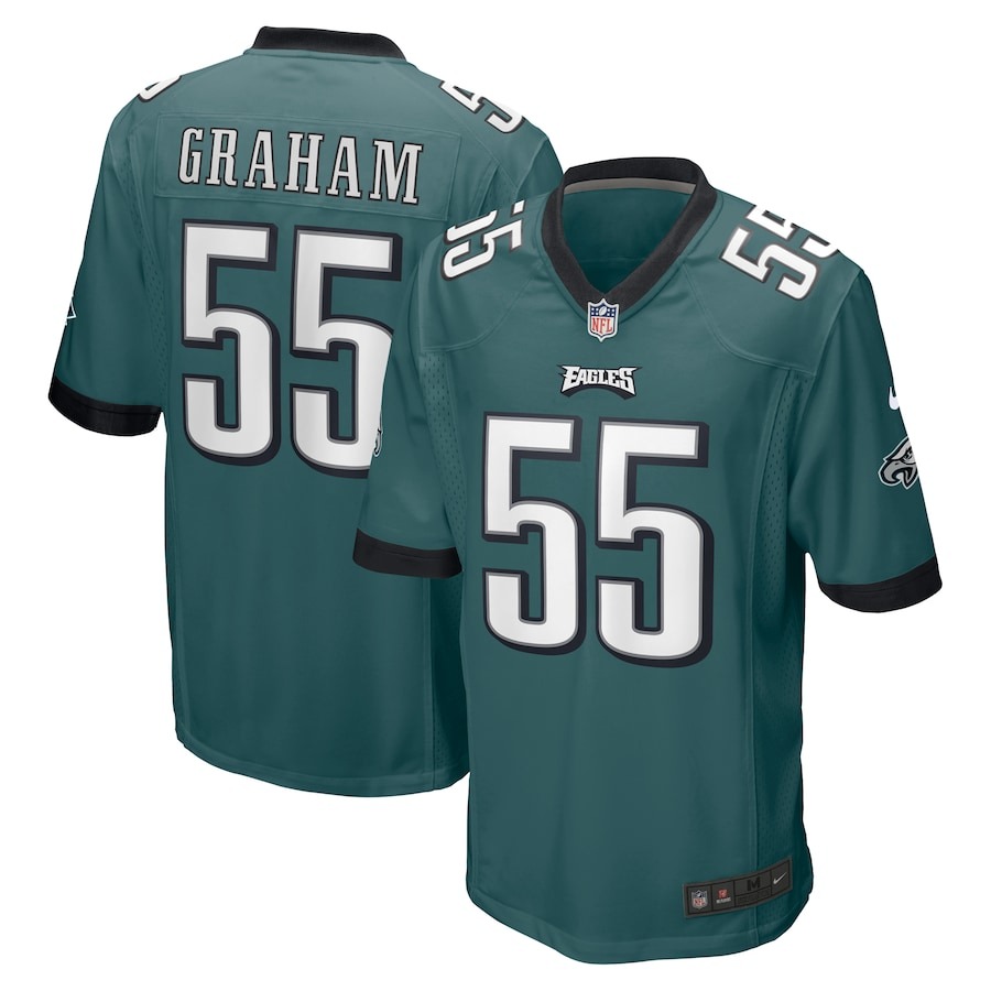Men's Philadelphia Eagles Brandon Graham Nike Midnight Green Game Jersey - ujerseystore