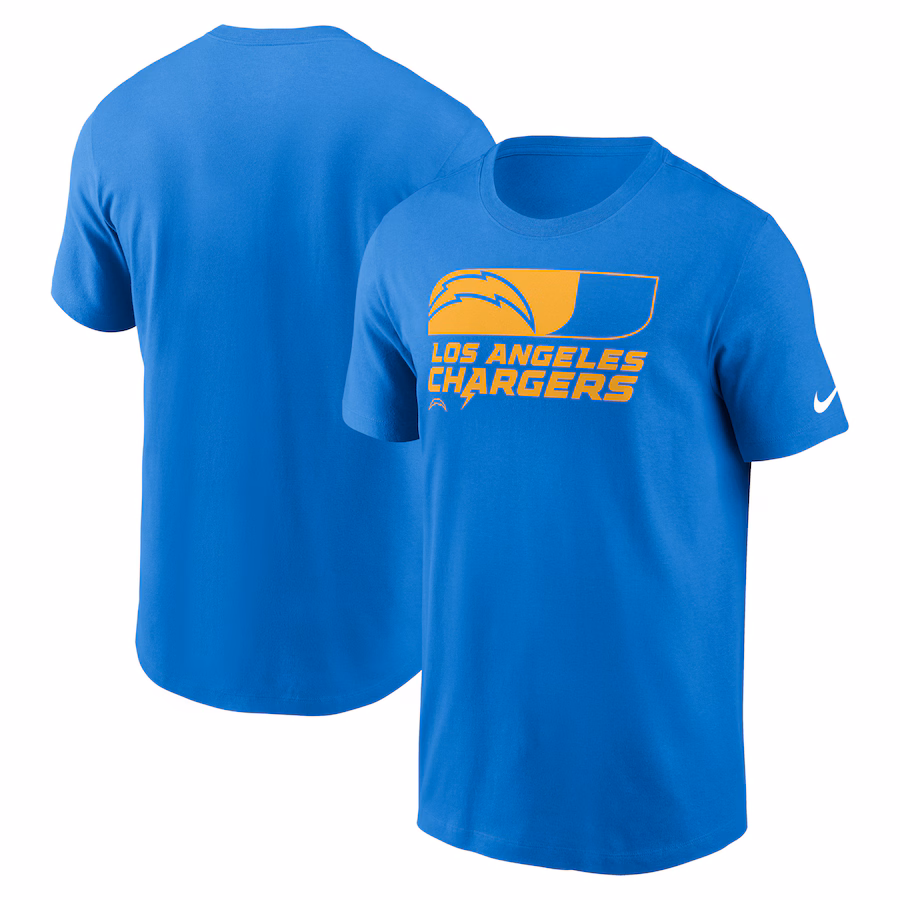 Men's Los Angeles Chargers Nike Powder Blue Air Essential T-Shirt - ujerseystore