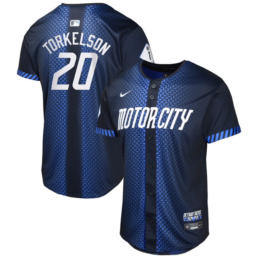 Youth Detroit Tigers Spencer Torkelson Nike Navy 2024 City Connect Limited Jersey - ujerseystore