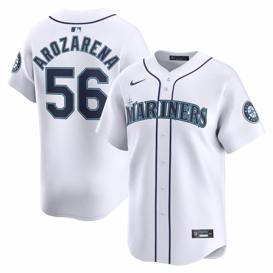 Men's Seattle Mariners Randy Arozarena Nike White Home Limited Player Jersey - ujerseystore