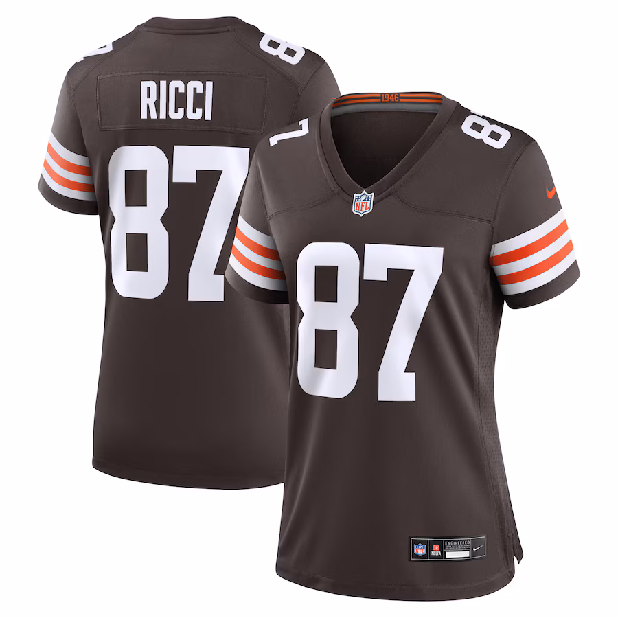 Women's Cleveland Browns Giovanni Ricci Nike  Brown  Game Jersey - ujerseystore