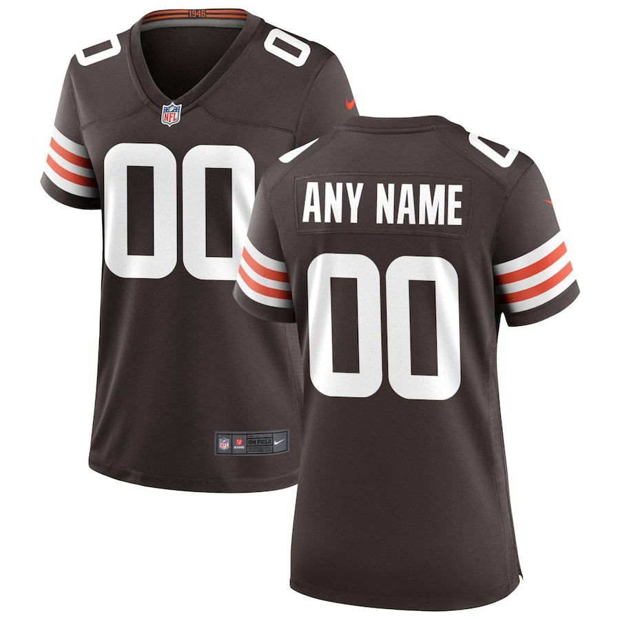 Women's Nike Cleveland Browns Brown Custom Game Jersey - ujerseystore