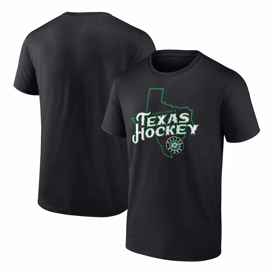 Men's Dallas Stars Black Represent T-Shirt - ujerseystore