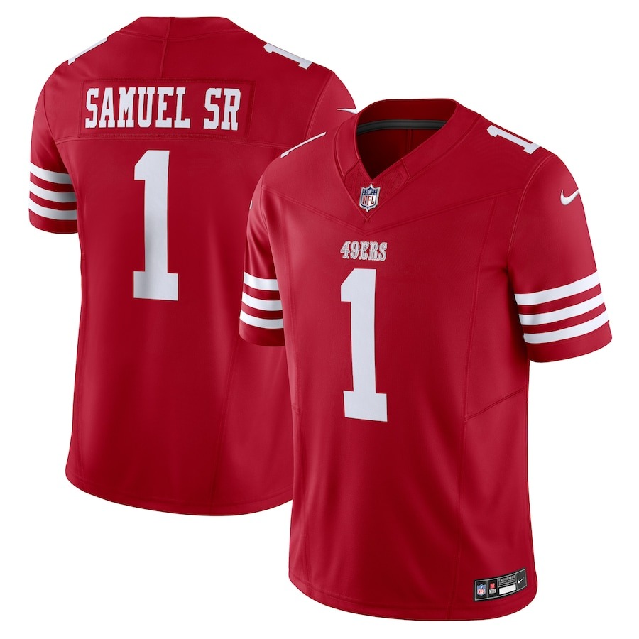 Men's San Francisco 49ers Deebo Samuel Sr Nike Scarlet Vapor F.U.S.E. Limited Jersey - ujerseystore