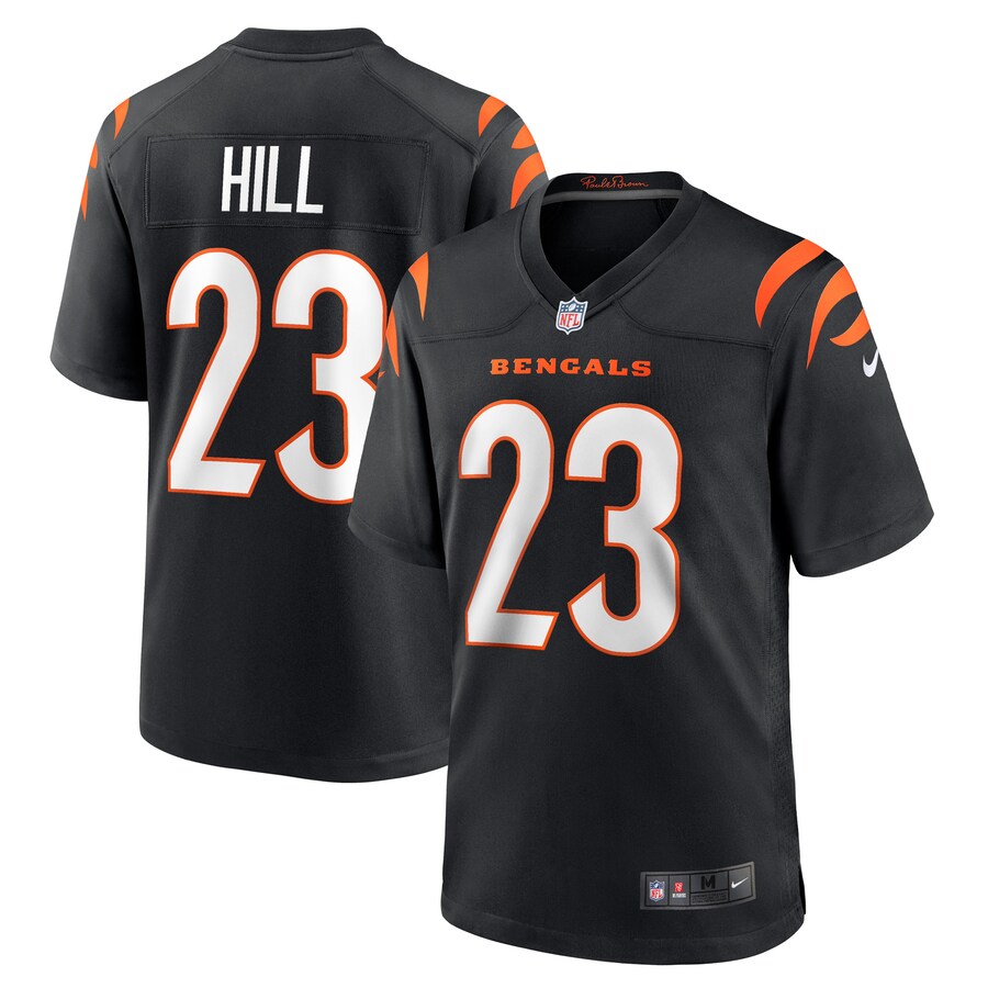 Men's Cincinnati Bengals Daxton Hill Nike Black Player Game Jersey - ujerseystore