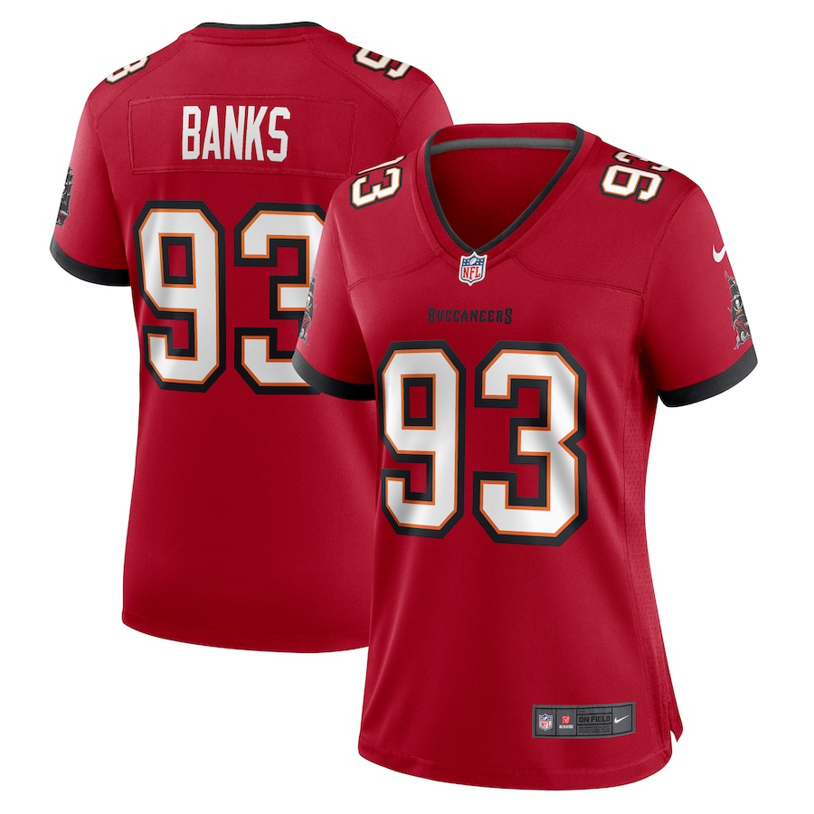 Women's Tampa Bay Buccaneers Eric Banks Nike  Red  Game Jersey - ujerseystore