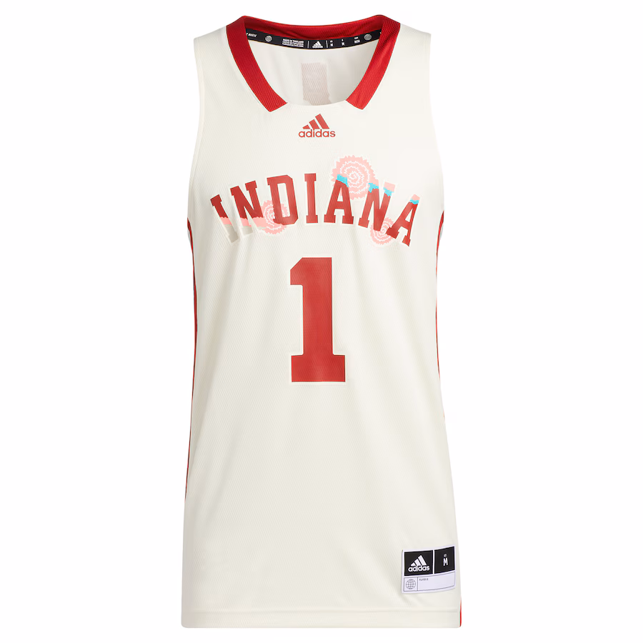 Men's adidas Cream Indiana Hoosiers Honoring Black Excellence Replica Basketball Jersey - ujerseystore