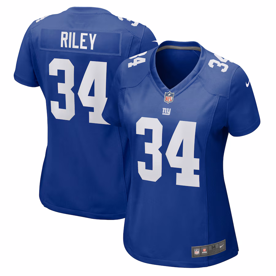 Women's New York Giants Elijah Riley Nike Royal Game Jersey - ujerseystore