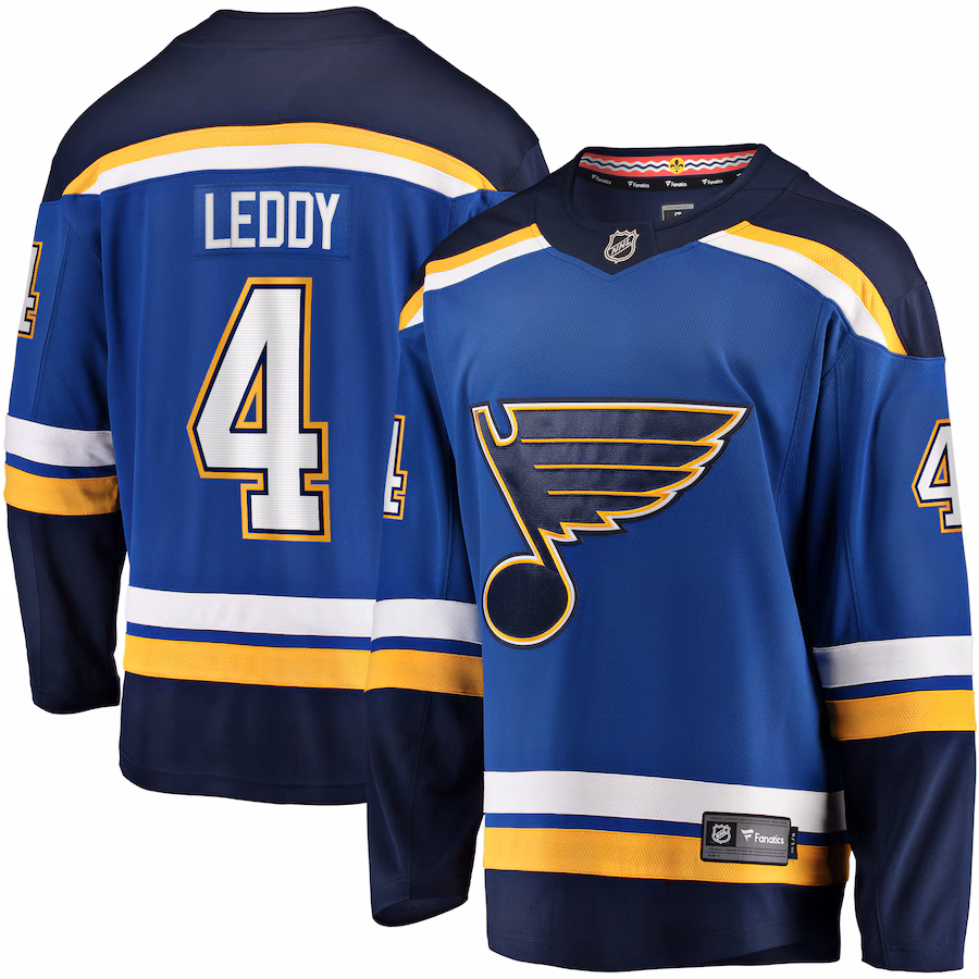Men's St. Louis Blues Nick Leddy Fanatics Blue Home Breakaway Player Jersey - ujerseystore