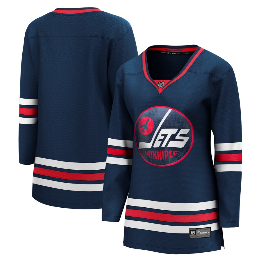 Women's Winnipeg Jets Fanatics Branded Navy 2021/22 Alternate Premier Breakaway Player Jersey - ujerseystore