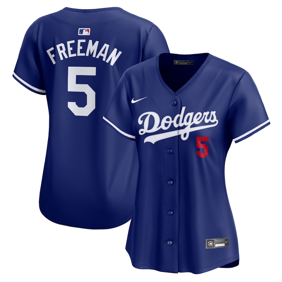 Women's Los Angeles Dodgers Freddie Freeman Nike Royal Alternate Limited Player Jersey - ujerseystore