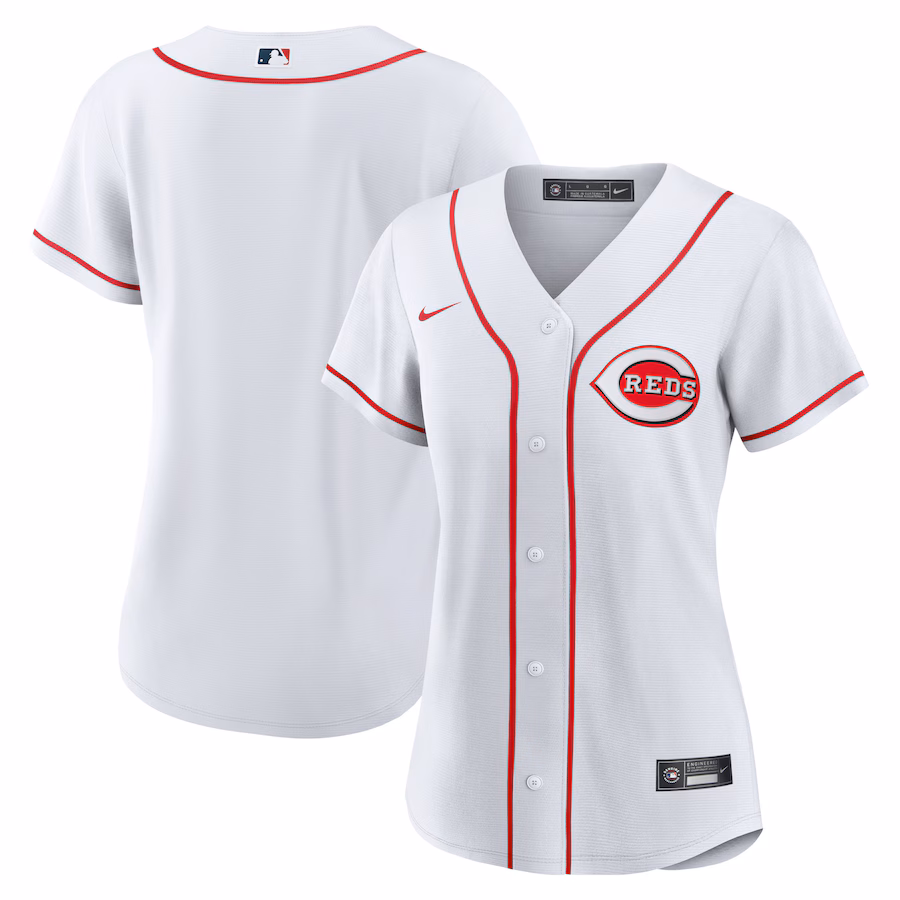 Women's Cincinnati Reds Nike White Home Blank Replica Jersey - ujerseystore