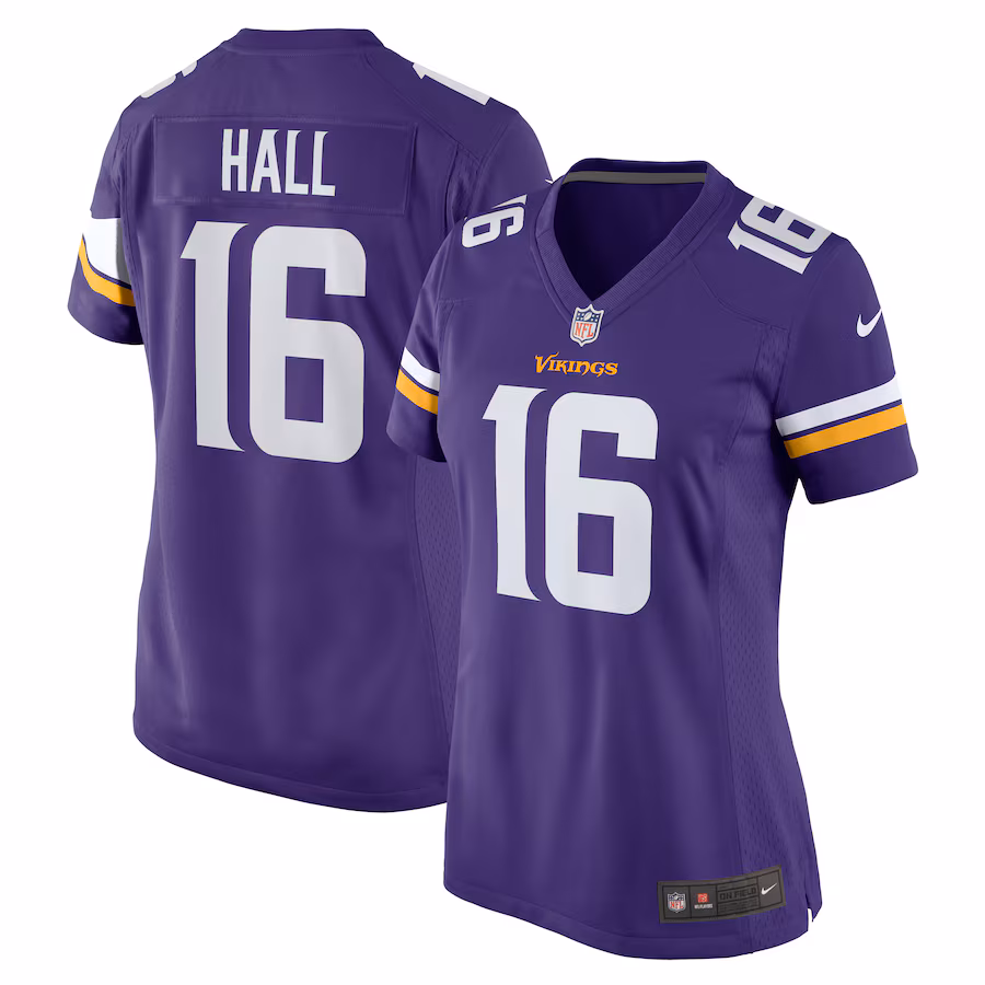Women's Minnesota Vikings Jaren Hall Nike  Purple  Game Jersey - ujerseystore