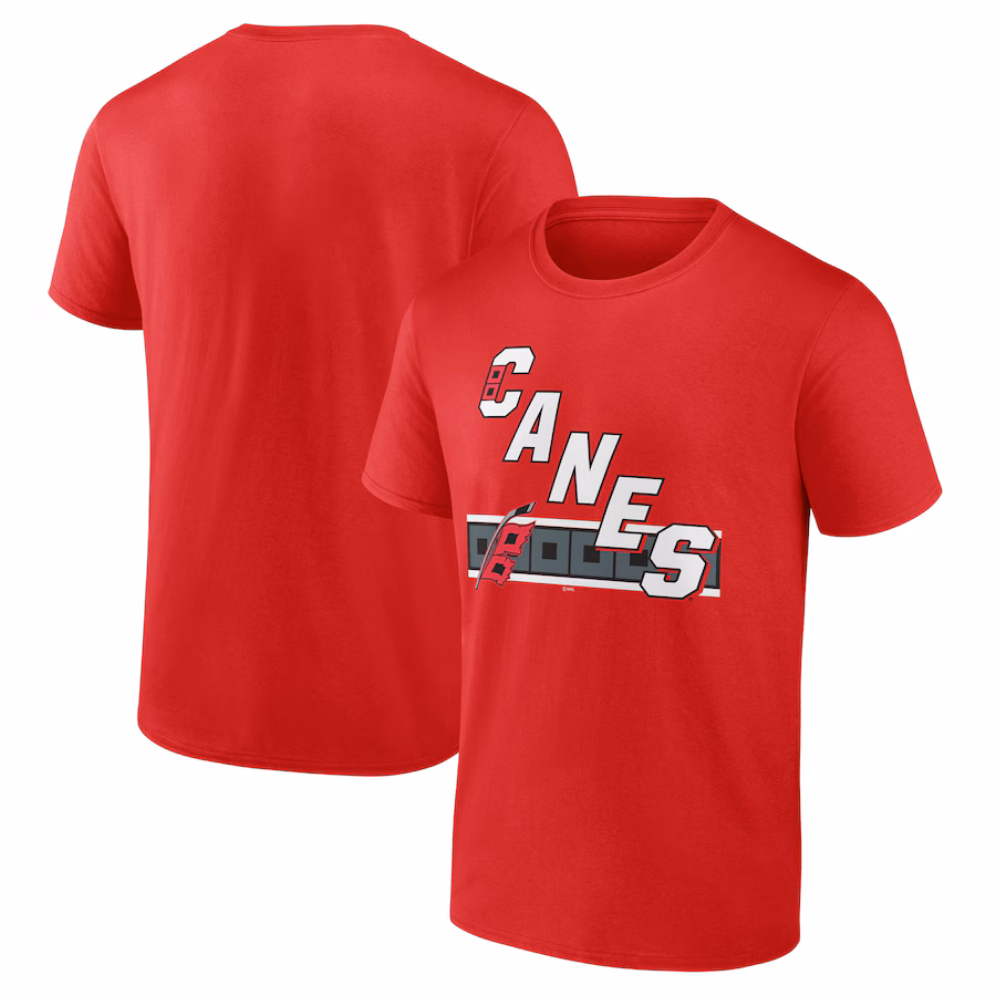 Men's Carolina Hurricanes Red Jersey Inspired T-Shirt - ujerseystore