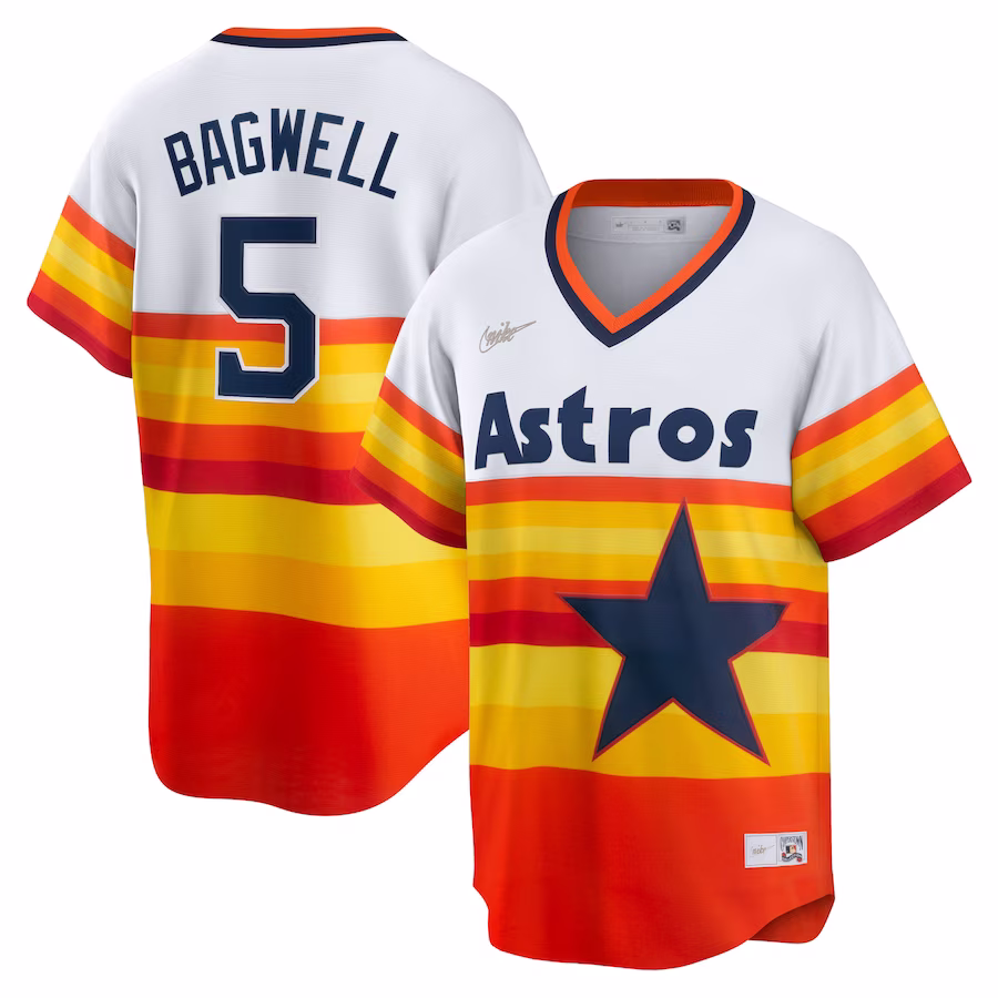 Men's Houston Astros Jeff Bagwell Nike White Home Cooperstown Collection Player Jersey - ujerseystore