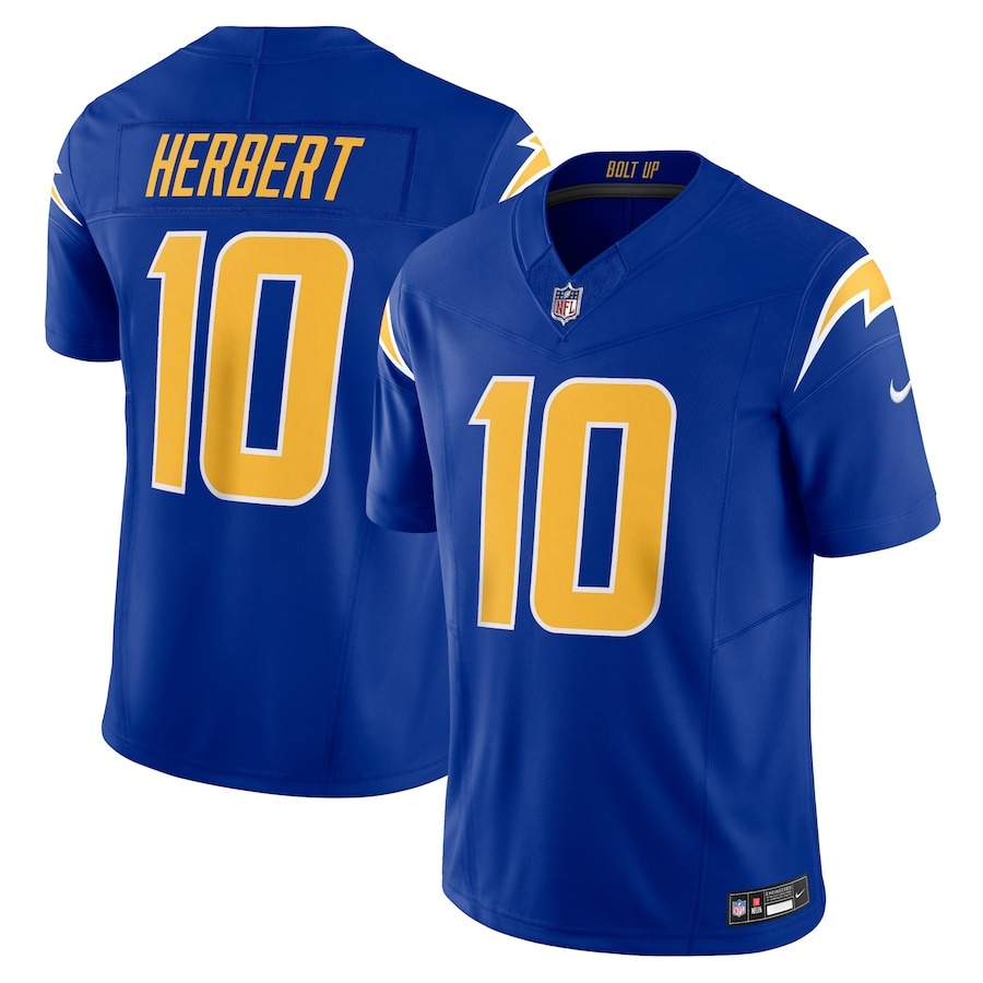 Men's Los Angeles Chargers Justin Herbert Nike Royal Vapor F.U.S.E. Limited Jersey - ujerseystore