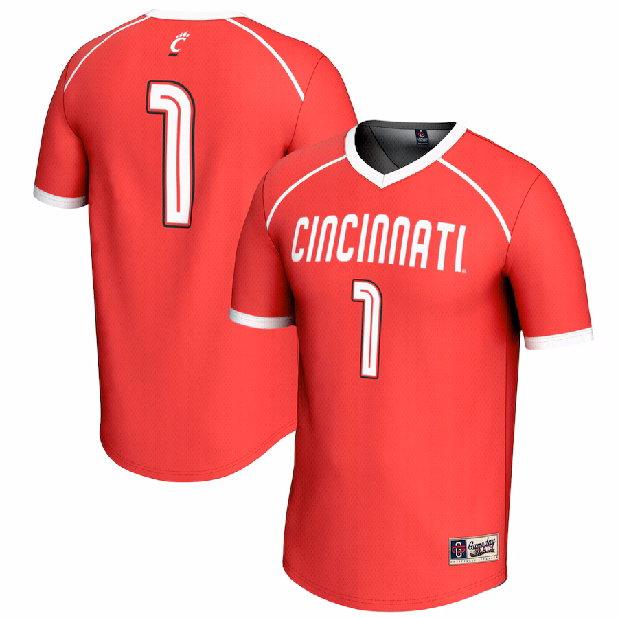 Youth GameDay Greats #1 Red Cincinnati Bearcats Lightweight Women's Lacrosse Fashion Jersey - ujerseystore
