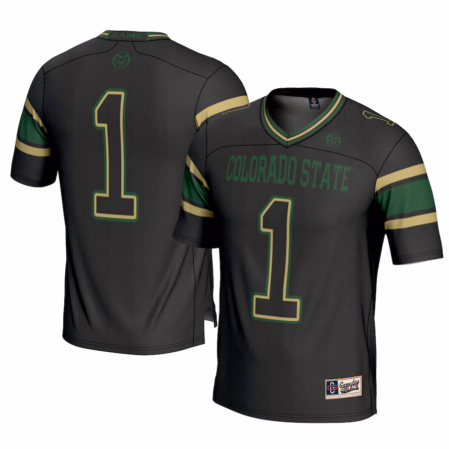 Youth GameDay Greats #1 Black Colorado State Rams Football Jersey - ujerseystore