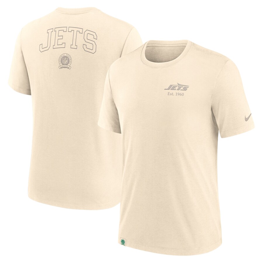 Men's New York Jets Nike Cream Glory Tri-Blend T-Shirt - ujerseystore