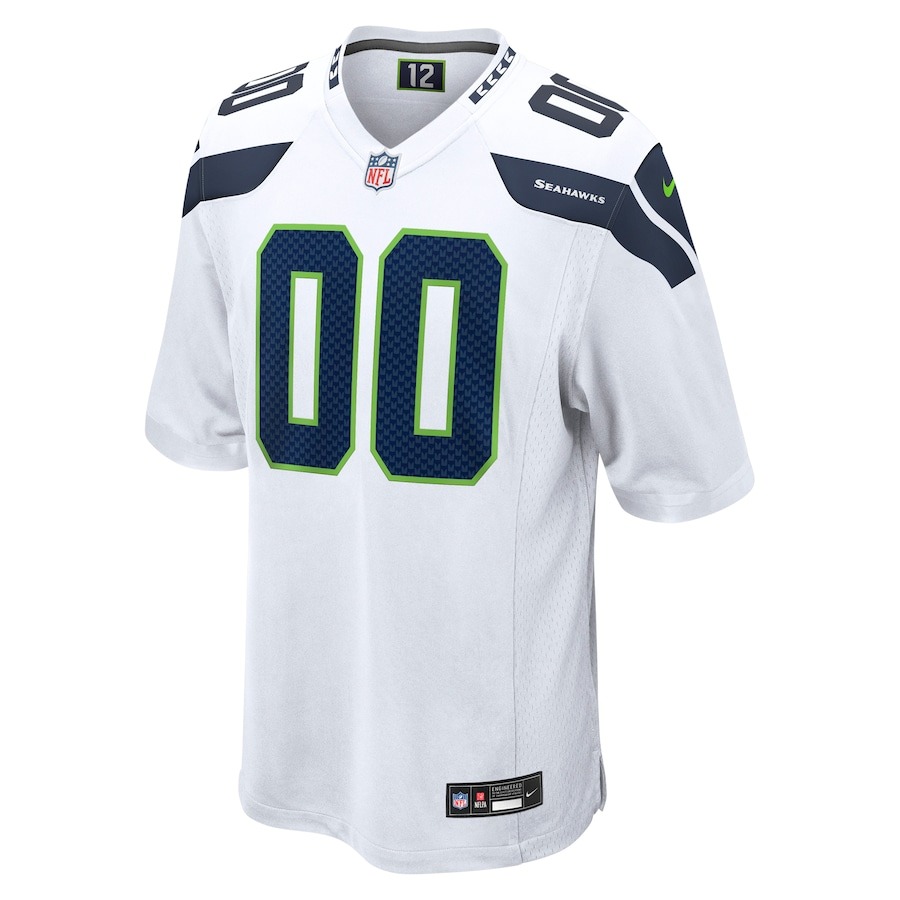 Men's Seattle Seahawks  Nike White Custom Game Jersey - ujerseystore