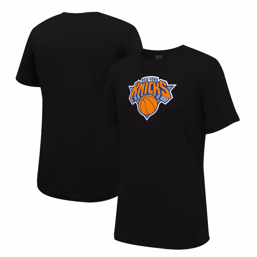 Unisex New York Knicks Stadium Essentials Black Primary Logo T-Shirt - ujerseystore