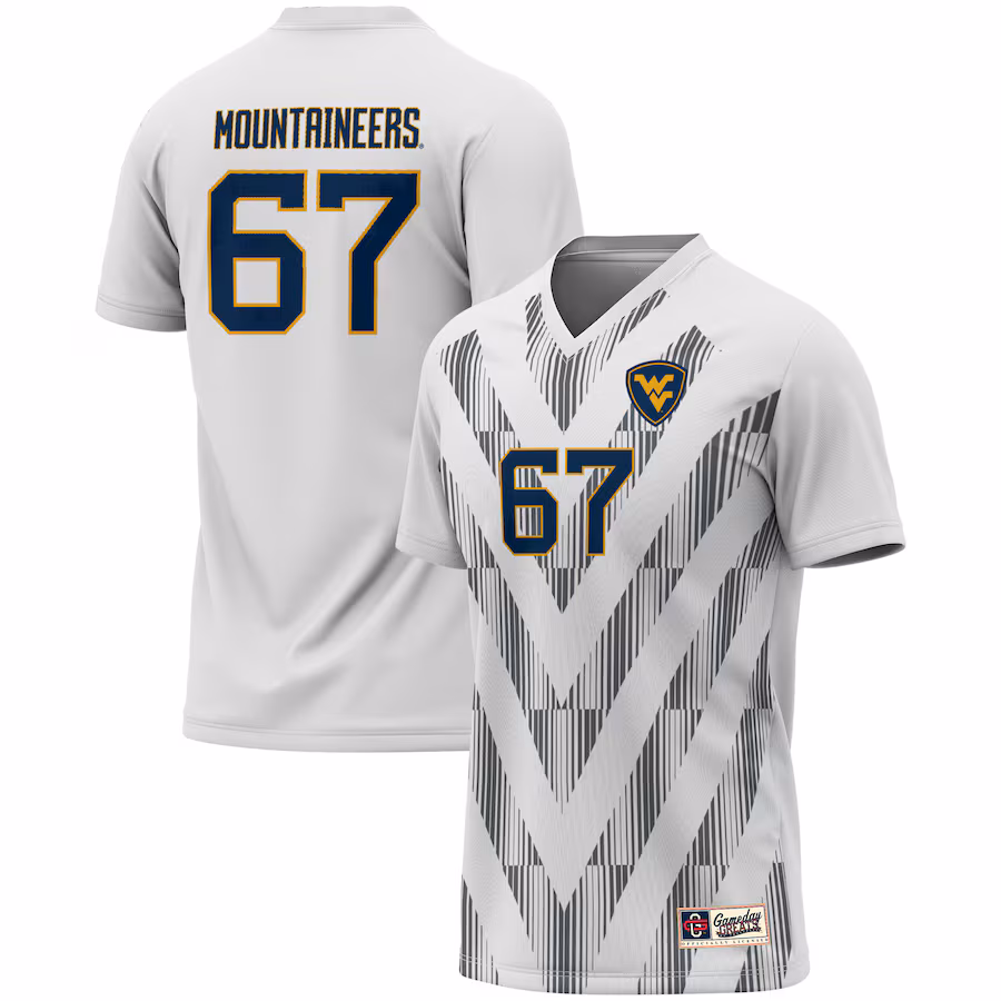 Unisex GameDay Greats #1 White West Virginia Mountaineers Lightweight Soccer Fashion Jersey - ujerseystore