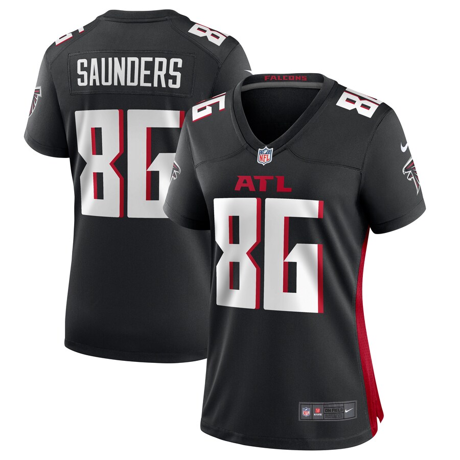 Women's Atlanta Falcons CJ Saunders Nike  Black Team Game Jersey - ujerseystore