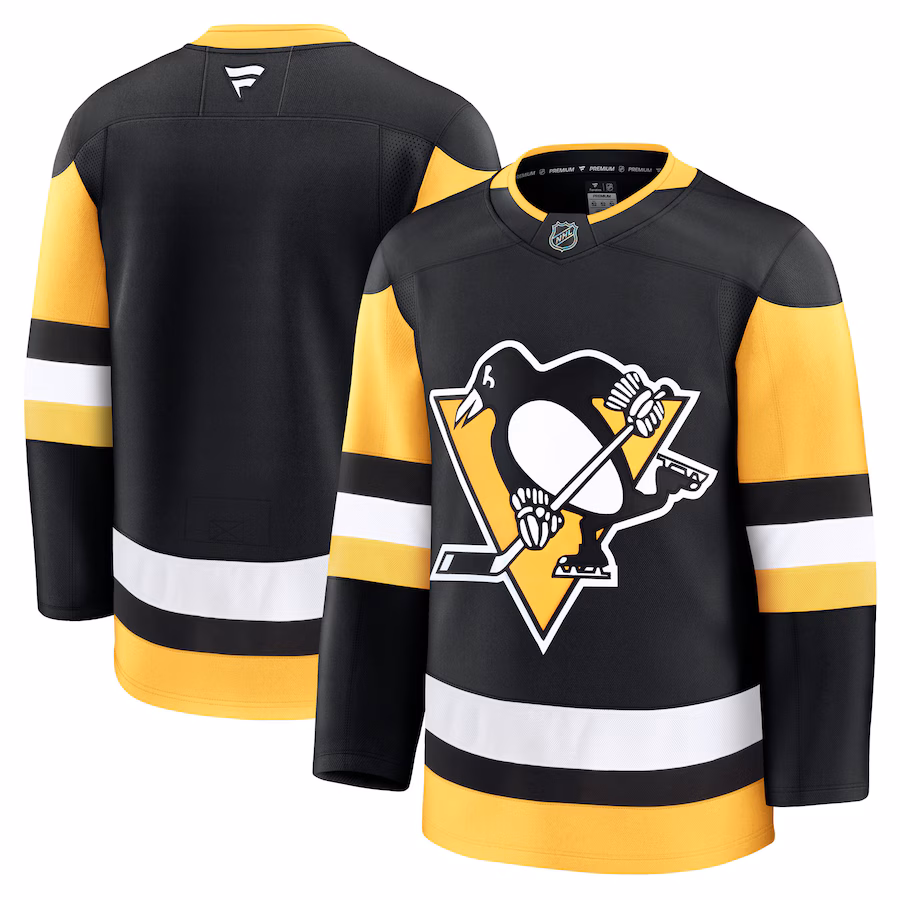 Men's Pittsburgh Penguins Fanatics Black Home Premium Jersey - ujerseystore
