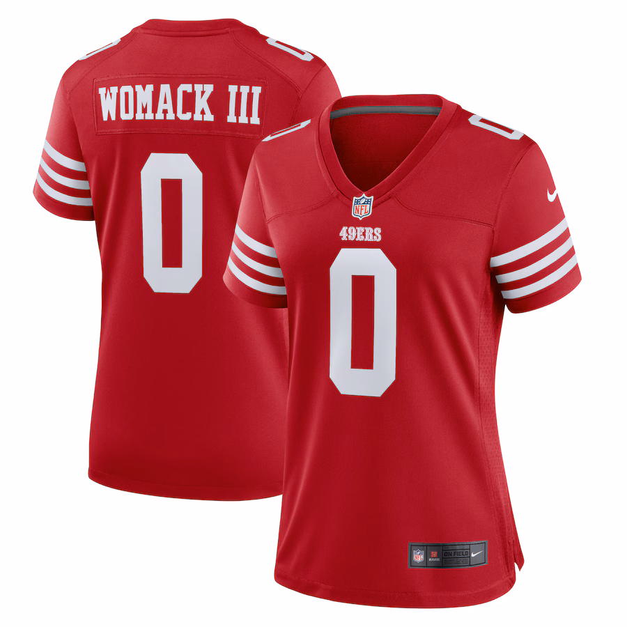 Women's San Francisco 49ers Samuel Womack III Nike  Scarlet  Game Jersey - ujerseystore