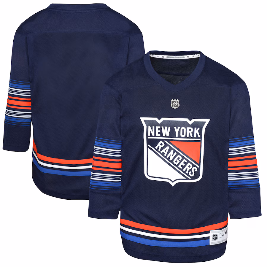 Youth New York Rangers Navy Alternate Replica Jersey - ujerseystore