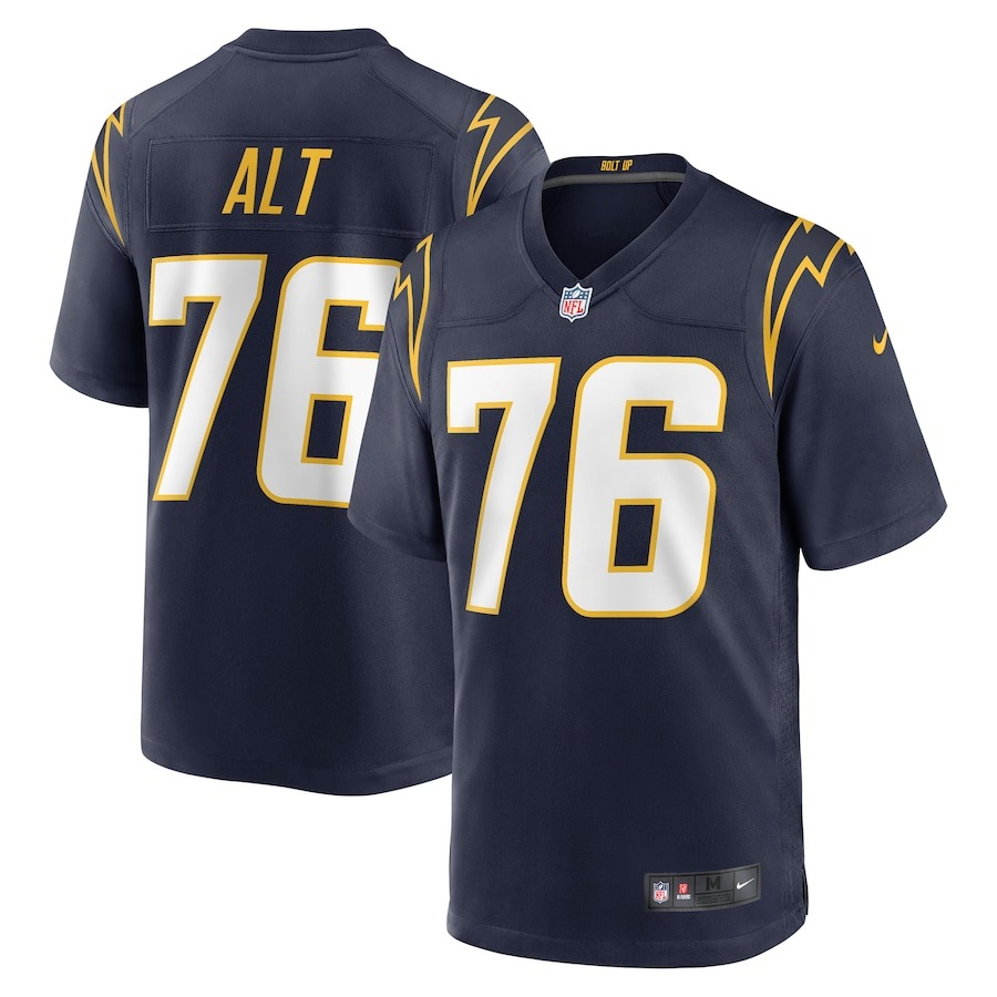 Men's Los Angeles Chargers Joe Alt Nike Navy 2024 NFL Draft First Round Pick Player Game Jersey - ujerseystore