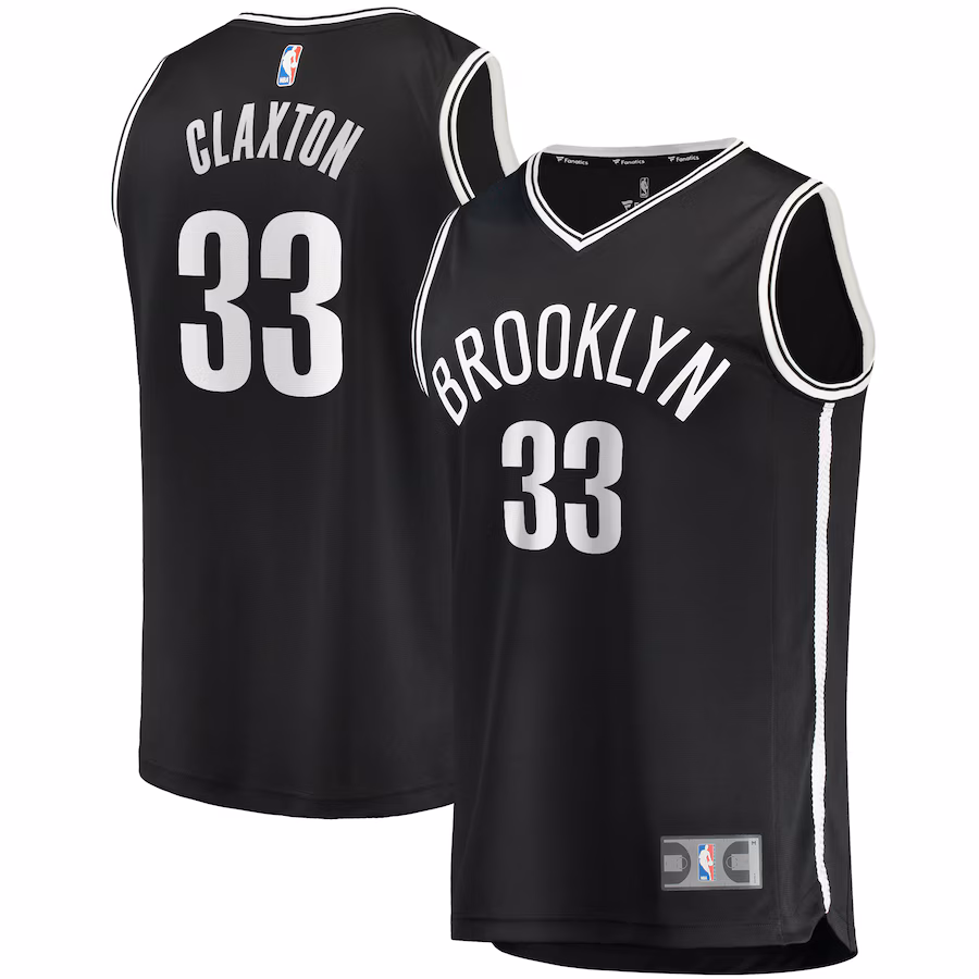 Men's Brooklyn Nets Nicolas Claxton Fanatics Black Fast Break Player Jersey - Icon Edition - ujerseystore