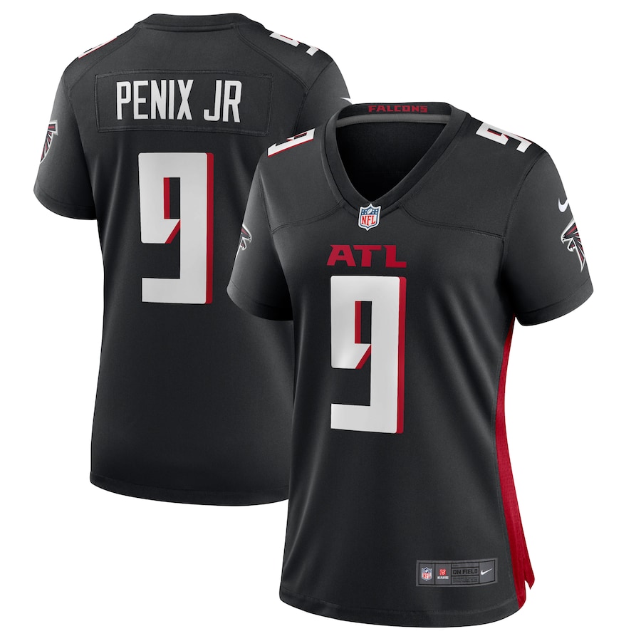 Women's Atlanta Falcons Michael Penix Jr. Nike  Black Game Jersey - ujerseystore