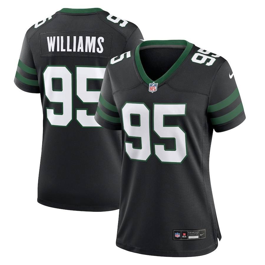 Women's New York Jets Quinnen Williams Nike Legacy Black Alternate Game Jersey - ujerseystore