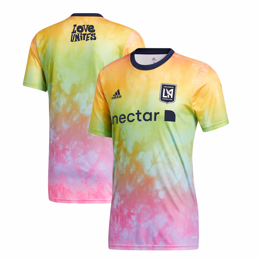 Men's LAFC adidas 2021 Pride Pre-Match Performance Top - ujerseystore