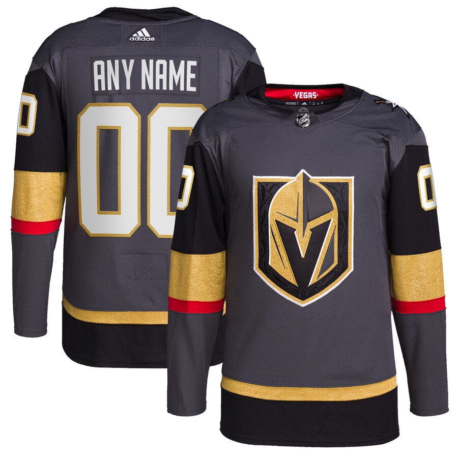 Men's Vegas Golden Knights adidas Gray Alternate Authentic Pro Custom Jersey - ujerseystore
